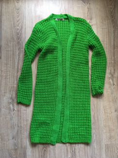 Длинный кардиган ручной вязки
