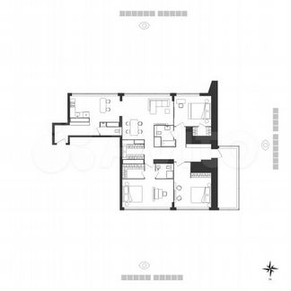 3-к апартаменты, 145.1 м², 24/26 эт.