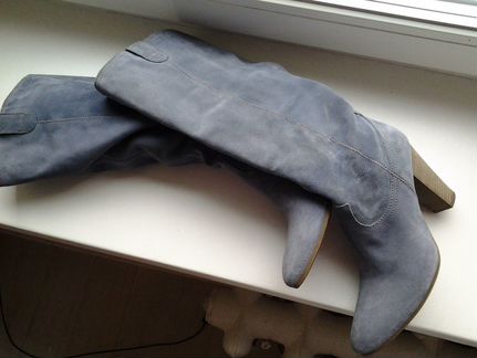 Сапоги замша р.38 (Италия) демисезон