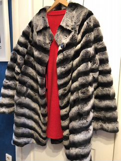 Шуба свингер из шиншиллы рекс 58/62 Монголия