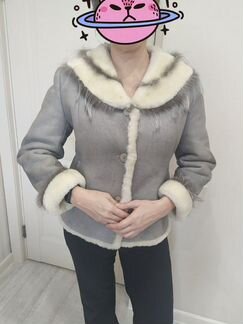 Автоледи короткая дублёнка натуральная 46-48