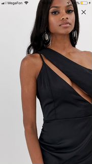 Атласное платье Асос