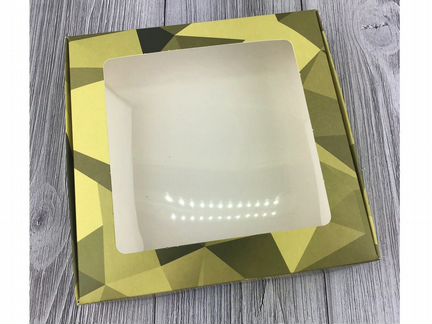 Коробка подарочная 21х21х3 см C 2.2 Хаки