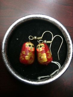 Серьги Матрешки