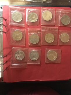 Набор юбилейных монет СССР ац (unc, bu) в запайках