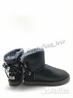 Угги обливные серые