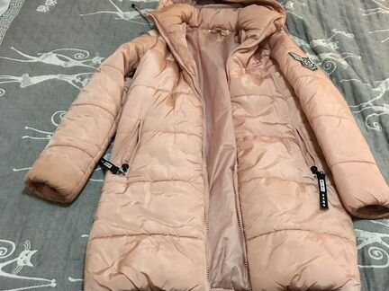 Пуховик розовый