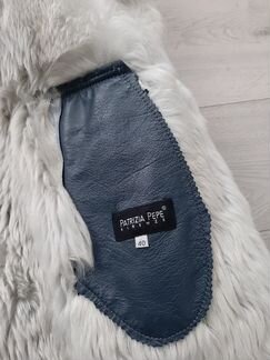 Голубая дублёнка Patrizia Pepe