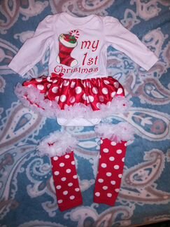 Боди, костюм на новый год, рождество 6 мес