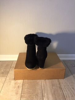 Ботинки 39,5 натуральная замша на нат.меху