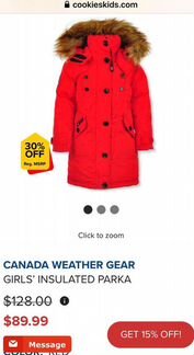 Зимнее новое пальто/парка/куртка Канада