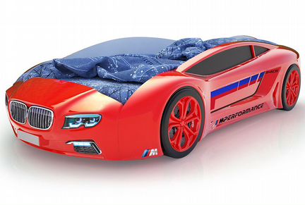 Roadster бмв красный - кровать-машинка