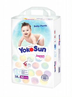 Подгузники-трусики Yokosun M