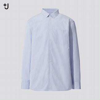 Рубашка мужская +J/uniqlo, размер L, голубая