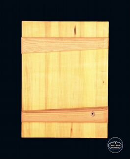 Рукописная икона в киоте. Серафим Саровский