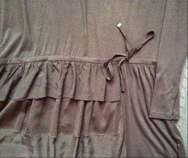 Трикотажное платье Marella с оборкой тонкого щёлка