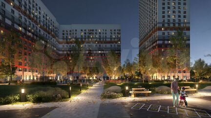 2-к квартира, 72.3 м², 13/33 эт.