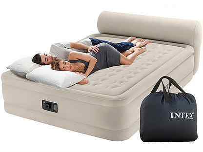 Надувная большая супер кровать Intex 6444