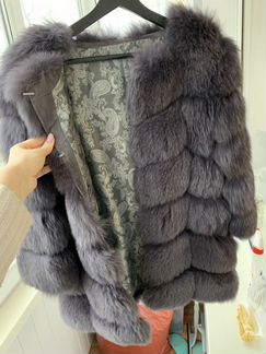 Шуба песец 2в1 70 см