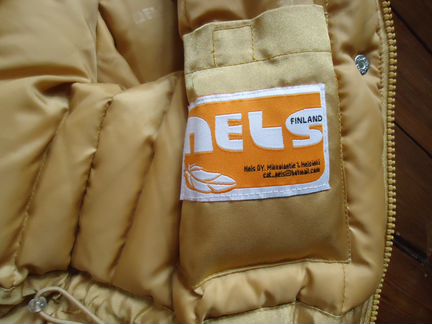 Самое теплое пальто пуховое nels 110, отл сост