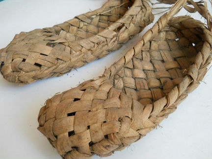 Лапти старинные, размер 41-42