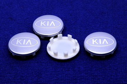 Комплект колпачков для литого диска KIA серебро