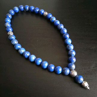 Четки из лазурита и серебра