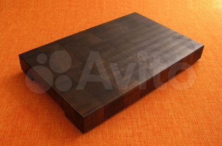 Торцевая разделочная доска из черного дуба