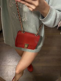 Сумка крос боди красная coccinelle