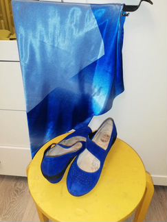 Туфли с декоративным платком