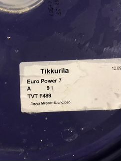 Краска Tikkurila Euro Power (серая)
