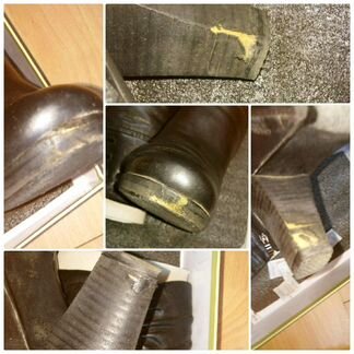 Сапоги кожаные