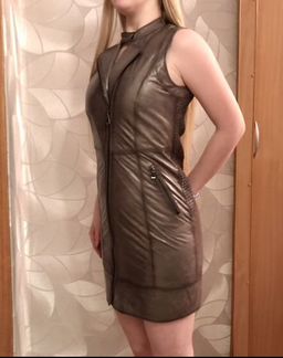 Кожаный сарафан