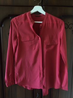 Рубашка/блузка красная Massimo Dutti