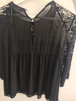 Кофта / блузка zara чёрная