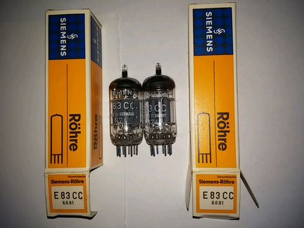 Радиолампы E83CC Siemens