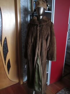 Норковая шуба огромная+шапка-норка+куртка мех