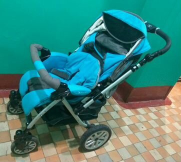 Коляска-книжка Jetem голубая