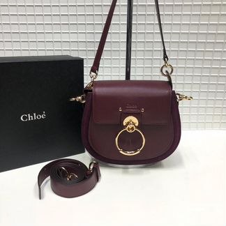 Бордовая Chloe Tess Хлое Сумка Клатч на ремне
