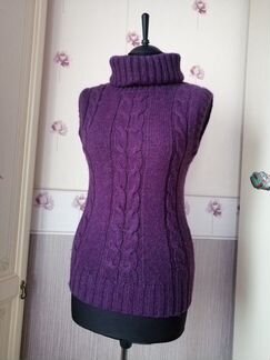 Жилетка удлинённая с воротником H&M