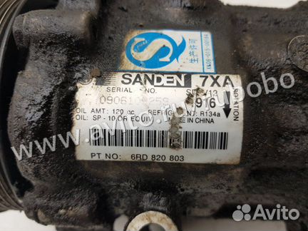 Компрессор кондиционера Vw Polo Sedan 5 cfna 2012