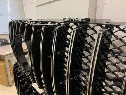 Решетка радиатора Mercedes X-Class GT c Защитой