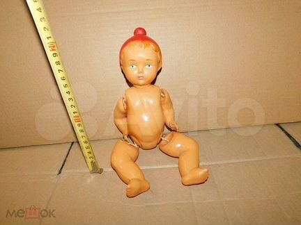 Большая кукла мальчик-пупс целлулоид СССР