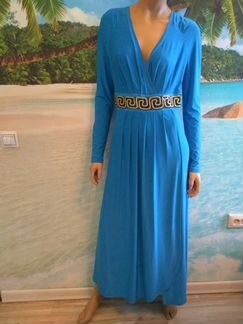 Платье 50-52 размера голубое