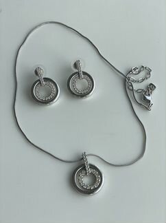 Серьги кулон Swarovski