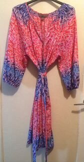 Платье халат на пуговицах с поясом из США 50-54 рр