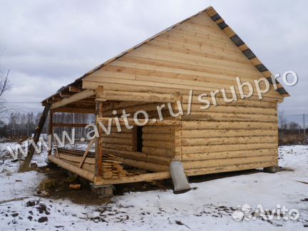 Сруб бани