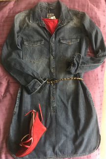 Новое платье деним Zara Р-р S