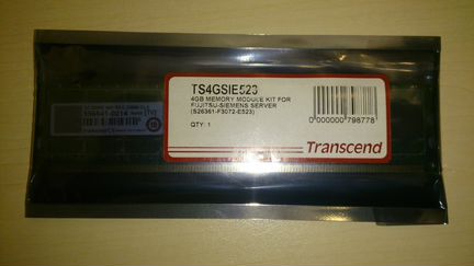 Память Transcend 4GB DDR2 400 REG