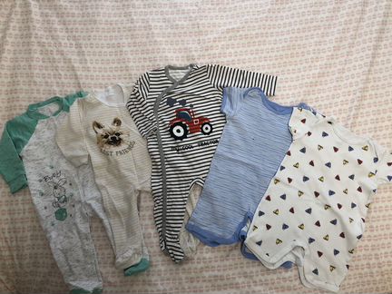 Новые комбинезоны и боди 80 86 96